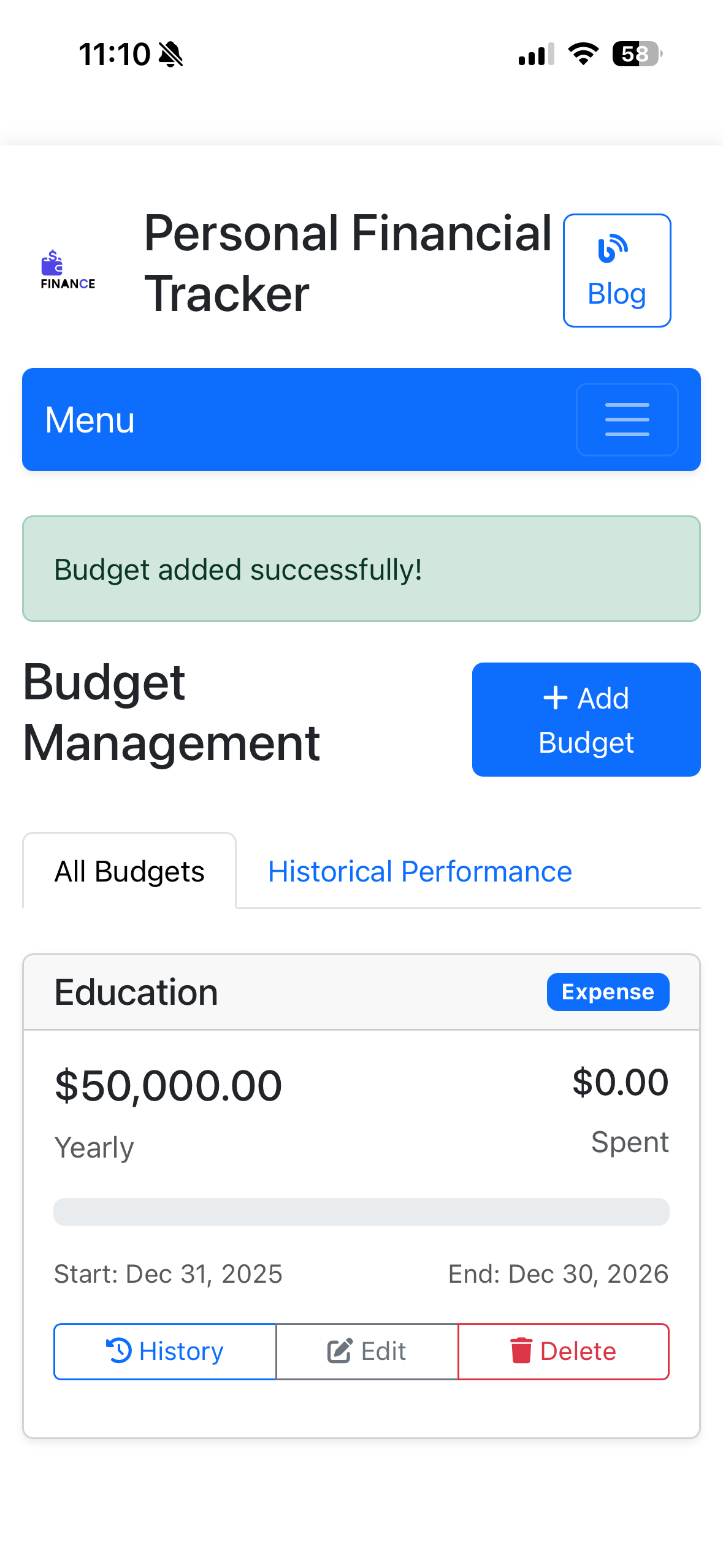 Budget Management